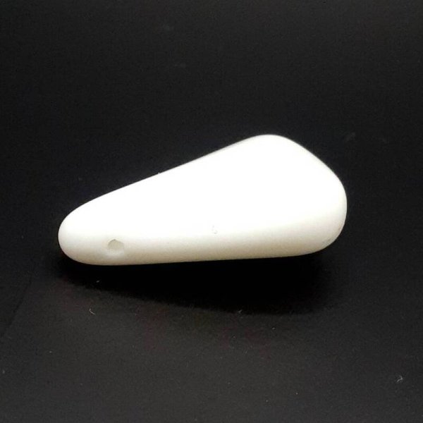 画像2: ウランビーズ1015　ボヘミアビーズ　ホワイト（1個入）【年代物】 (2)