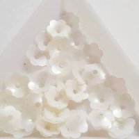 画像1: スパンコール1461 プリンセスフラワー8mm ホワイト1g
