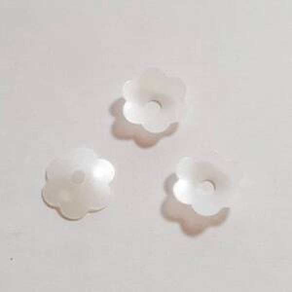 画像2: スパンコール1461　プリンセスフラワー8mm　ホワイト1g (2)