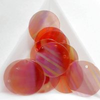 画像1: スパンコール1315 トップホール20mm レッド 1g