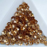画像1: スパンコール1125　プリンセスフラワー5mm　ゴールデンプリズム　1g