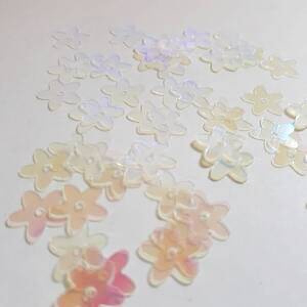 画像2: スパンコール限定161 デイジー10mm　クリア1g【在庫限り・入荷予定無し】 (2)