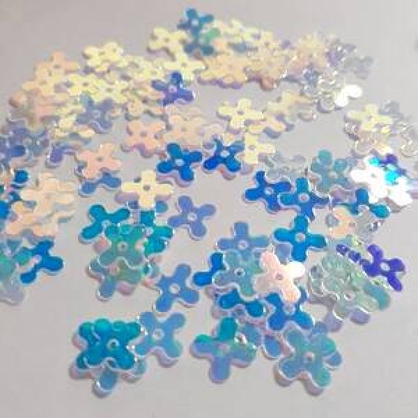 画像2: スパンコール限定167　クロス8mm　クリア1g (2)