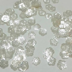 画像2: スパンコール2239　梅花6mm　クリア1g (2)