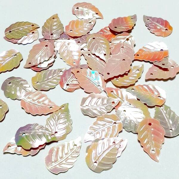 画像2: スパンコール2226　リーフ14×10mm　ピンクAB1g (2)