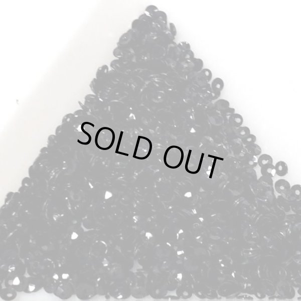 画像1: スパンコール1667 ラウンド2mm ブラック1g (1)