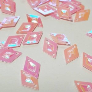 画像2: スパンコール限定323　ダイヤ10×6mm　ピンク1g (2)