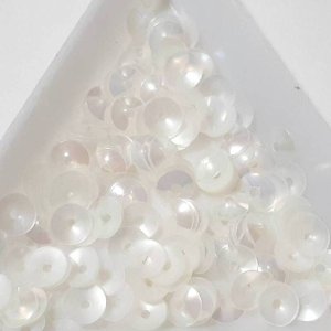 画像1: スパンコール1681　カップ5.5mm　アイボリーAB1g (1)