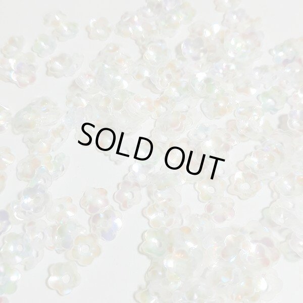 画像2: スパンコール1728　プリンセスフラワー5mm　アイボリーAB1g　5枚花弁 (2)