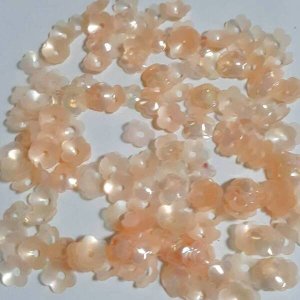 画像2: スパンコール1731 プリンセスフラワー5mm オレンジAB1g　5枚花弁 (2)