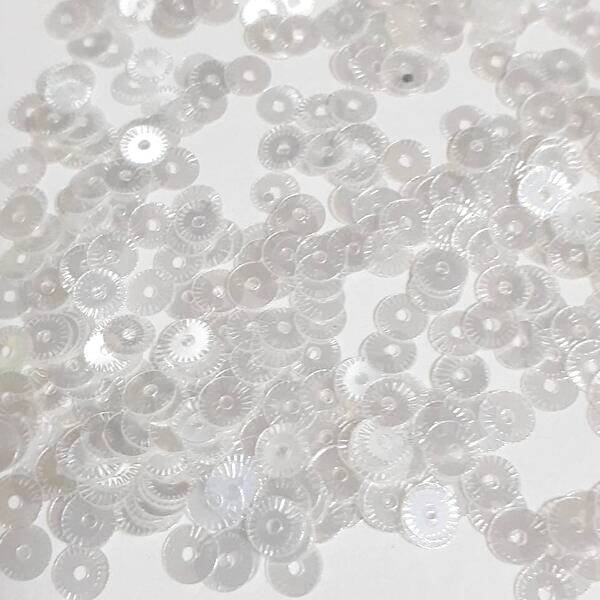 画像2: スパンコール1742 クロック4mm クリア 1g　 (2)