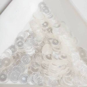 画像1: スパンコール1742 クロック4mm クリア 1g　 (1)