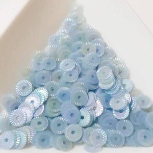 画像1: スパンコール1749 クロック4mm ブルーAB 1g　 (1)
