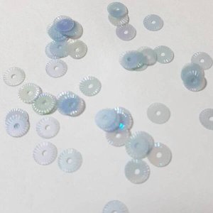 画像2: スパンコール1749 クロック4mm ブルーAB 1g　 (2)