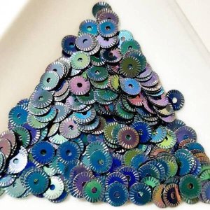 画像1: スパンコール1754 クロック4mm ネイビーAB 1g　 (1)