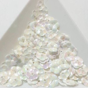 画像1: スパンコール1761　プラム6mm　アイボリーAB1g (1)