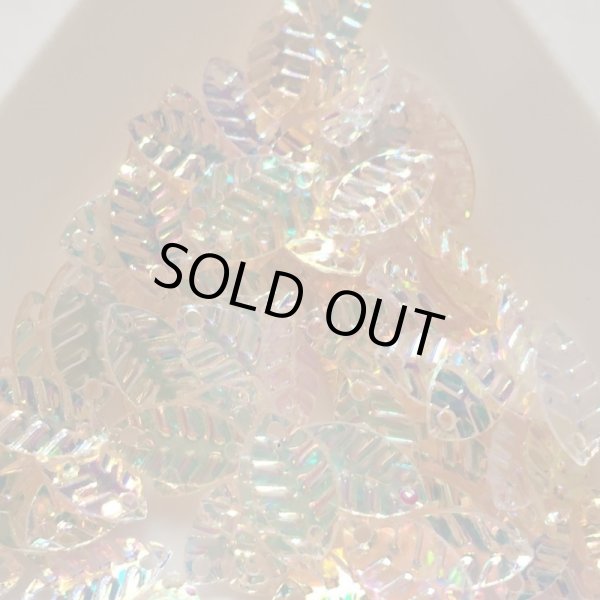 画像1: スパンコール限定017　ホワイト　リーフ1g【在庫限り】 (1)