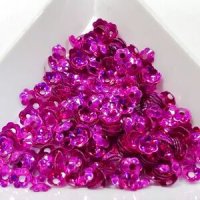 画像1: スパンコール限定233 プリンセスフラワー4mm ピンクプリズム 1g