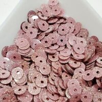 画像1: スパンコール限定250 平4mm ピンクグリッター1g