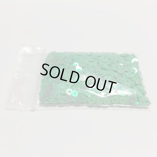 画像2: 【 sale002】スパンコール平4mm　グリーンAB　10g　〈50％ＯＦＦ〉 (2)
