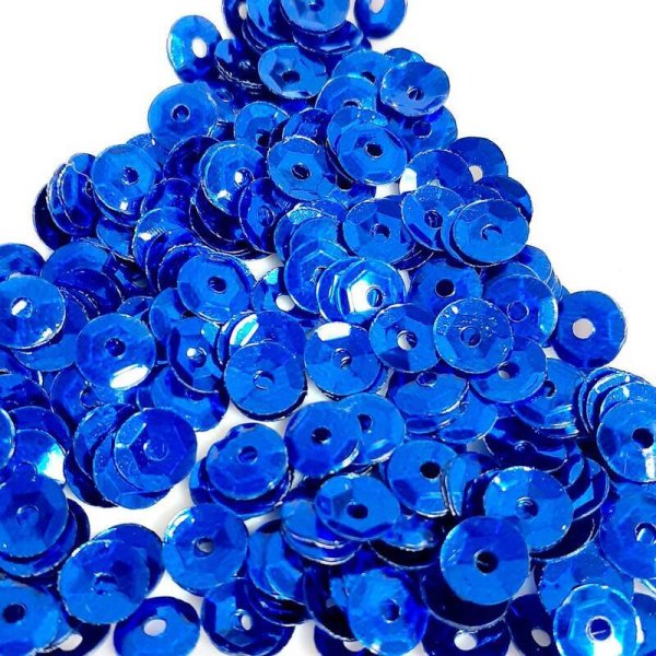 画像3: スパンコール2134J 亀甲４mm ブルー 1ｇ (3)