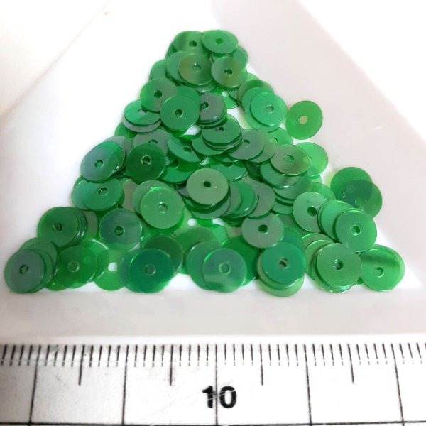 画像2: スパンコール2142J 平5mm グリーン 1g (2)