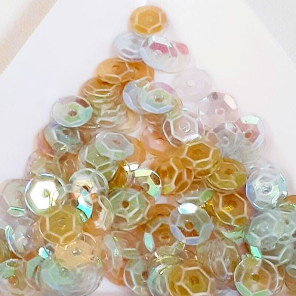 画像1: スパンコール2156J 亀甲5mm グリーン 1g (1)