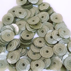画像3: スパンコール2157J 亀甲5mm グリーン 1g (3)