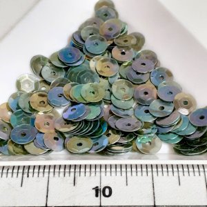 画像3: スパンコール2158J 亀甲5mm グリーン 1g (3)