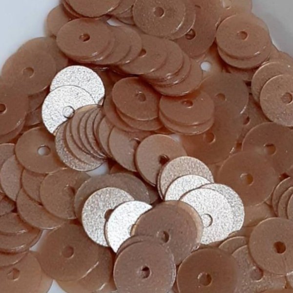 画像2: スパンコール2162J 平5mm ベージュ 1g (2)