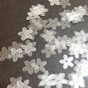 画像2: スパンコール2218 デイジー10mm クリア1g【在庫限り・入荷予定無し】 (2)