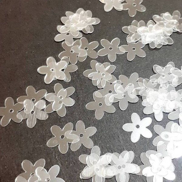 画像2: スパンコール2218 デイジー10mm クリア1g【在庫限り・入荷予定無し】 (2)