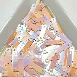 画像1: スパンコール2292 長方形9×2 オレンジAB1g (1)