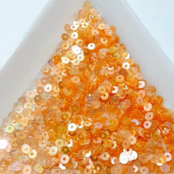 画像1: スパンコール2312 平2mm オレンジ （1g） (1)