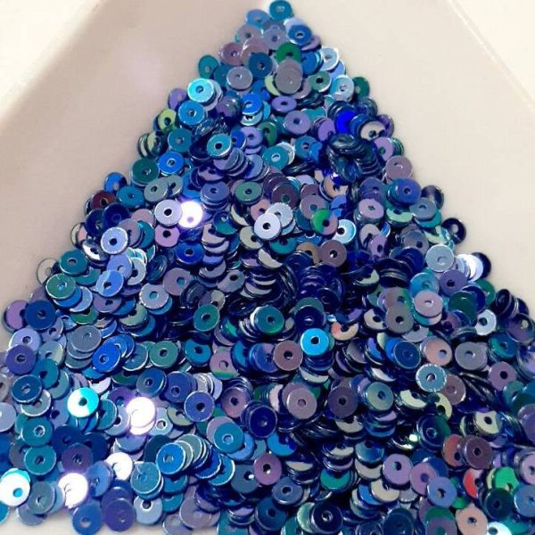 画像1: スパンコール2319J 平2mm ネイビー1g (1)