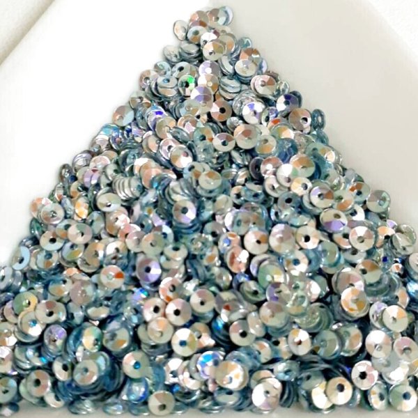 画像1: スパンコール2336 ラウンド2mm シルバー 1ｇ (1)