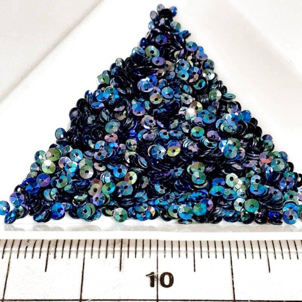 画像3: スパンコール2337 ラウンド2mm ネイビー 1ｇ (3)