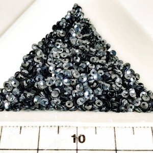 画像2: スパンコール2338 ラウンド2mm グレー 1ｇ (2)