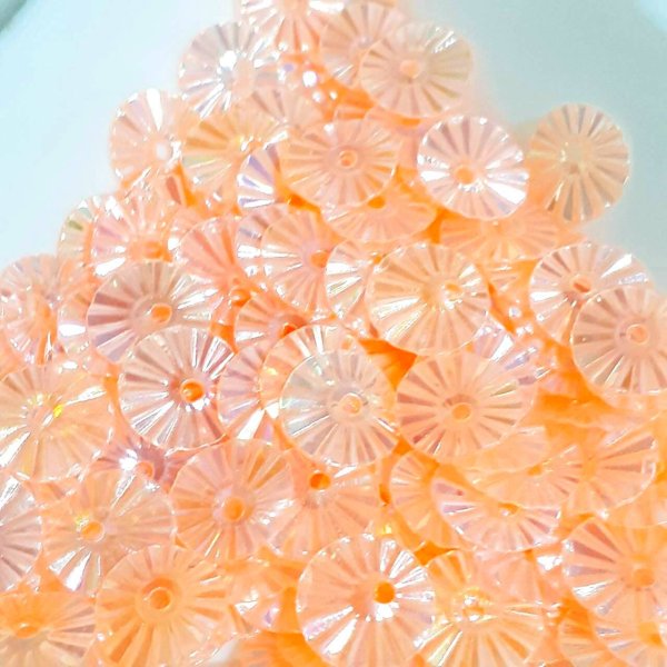 画像1: スパンコール2402 ソレイユ6mm オレンジ  1g (1)