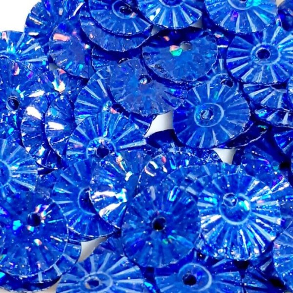 画像3: スパンコール2404 ソレイユ6mm ブルー 1g (3)
