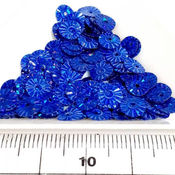 画像2: スパンコール2404 ソレイユ6mm ブルー 1g (2)