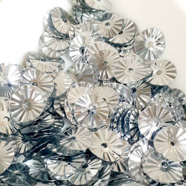 画像3: スパンコール2405 ソレイユ6mm シルバー 1g (3)