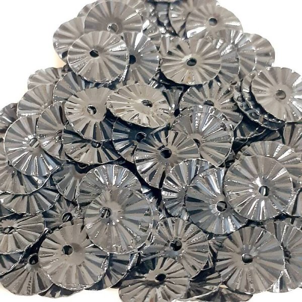 画像3: スパンコール2406 ソレイユ6mm ブラック 1g (3)