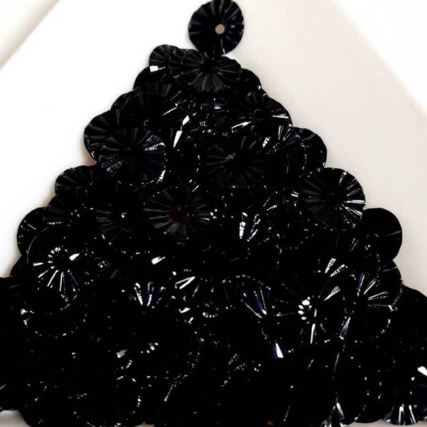 画像1: スパンコール2406 ソレイユ6mm ブラック 1g (1)