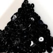 画像1: スパンコール2459 クロック4mm　ブラック 1g　 (1)