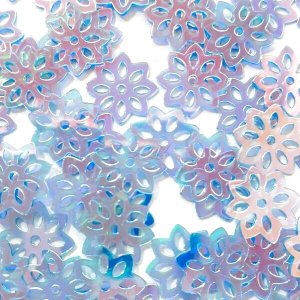 画像2: スパンコール限定306〈大穴〉八重桜10mm　ブルー1g (2)