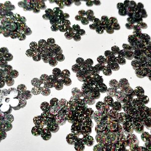 画像2: スパンコール限定316 いちごフラワー7mm ブラック1g【在庫限り・入荷予定無し】 (2)
