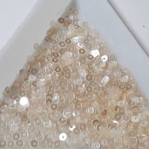 画像1: スパンコール1641 平2mm ベージュ1g (1)