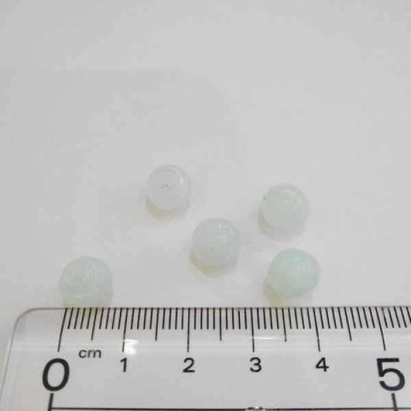 画像4: ウランビーズ314　グリーン　ラウンド（5個入り） (4)