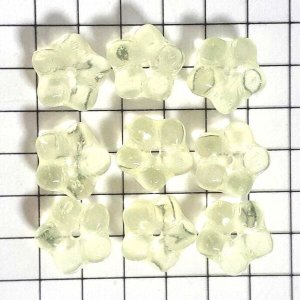 画像3: ウランビーズ370　フラワー　イエロー（9個入り） (3)